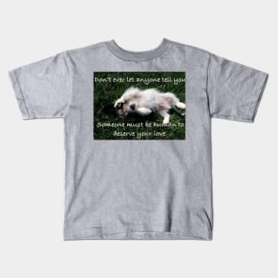 Dogs Deserve Love Kids T-Shirt